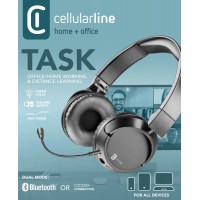 Náhlavní Bluetooth sluchátka Cellularline Task s nastavitelným mikrofonem. černá [6]