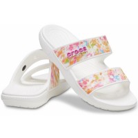 Classic CrocsTieDye Graphic Sandal - Multi/White (3)
