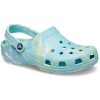 Crocs Classic Marbled Clog - Pure Water/Multi (4)