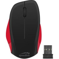 LEDGY Mouse - Wireless, Silent, black-red [1]