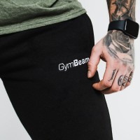 Tepláky Slimfit Black - GymBeam, černá, S [1]
