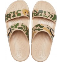 Classic Crocs Printed Camo Sandal - Chai/Tan (3)