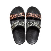 Classic Crocs Animal Remix Sandal - Black/Multi (7)