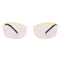 AROZZI herní brýle VISIONE VX-400 White/ bíločerné obroučky/ jantarová skla [1]