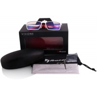 AROZZI herní brýle VISIONE VX-800 White/ bíločervené obroučky/ jantarová skla [5]