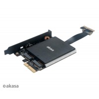 AKASA adaptér dual M.2 do PCIex s chladičem RGB [1]