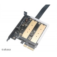 AKASA adaptér dual M.2 do PCIex s chladičem RGB [2]