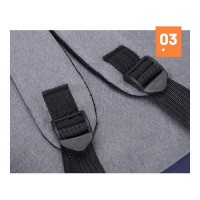 Batoh PL150WZ1 s USB portem - šedo-černý (2)