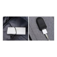 Batoh PL150WZ1 s USB portem - šedo-černý (7)