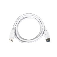 PremiumCord Prodlužovací kabel USB 3.0 Super-speed 5Gbps A-A, MF, 9pin, 3m bílá [2]