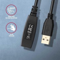 AXAGON ADR-210, USB2.0 aktivní prodlužovací / repeater kabel, 10m [1]