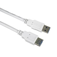 PremiumCord Prodlužovací kabel USB 3.0 Super-speed 5Gbps A-A, MF, 9pin, 0,5m bílá [1]