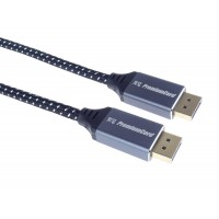 PremiumCord DisplayPort 1.4 přípojný kabel, kovové a zlacené konektory, 3m [4]