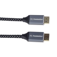PremiumCord DisplayPort 1.4 přípojný kabel, kovové a zlacené konektory, 3m [5]