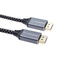 PremiumCord DisplayPort 1.4 přípojný kabel, kovové a zlacené konektory, 3m [6]
