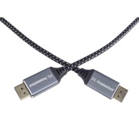 PremiumCord DisplayPort 1.4 přípojný kabel, kovové a zlacené konektory, 3m [7]