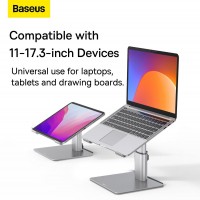 Baseus LUJS000012 Metal Adjustable Laptop Stand Silver [8]