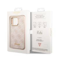 Guess PC/TPU 4G Metal Camera Outline Zadní Kryt pro iPhone 14 Pro Max Pink [5]