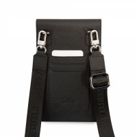 Karl Lagerfeld Saffiano Rue Saint Guillaume Wallet Phone Bag Black [4]