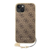 Guess 4G Charms Zadní Kryt pro iPhone 14 Plus Brown [1]