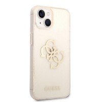 Guess TPU Big 4G Full Glitter Zadní Kryt pro iPhone 14 Plus Gold [2]