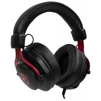 AROZZI herní sluchátka ARIA Black-Red/ náhlavní/ 2x 3,5" jack/ redukce na 1x 3,5" jack/ odnímatelný mikrofon [1]