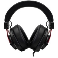 AROZZI herní sluchátka ARIA Black-Red/ náhlavní/ 2x 3,5" jack/ redukce na 1x 3,5" jack/ odnímatelný mikrofon [2]