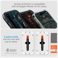 Spigen tR EZ Fit 2 Pack, transpar. - iPhone 14 Pro [4]