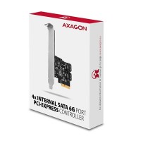 AXAGON PCES-SA4X4, PCIe řadič - 4x interní SATA 6G port, ASM1164, SP & LP [5]