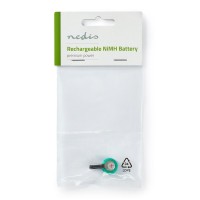 Dobíjecí Ni-MH baterie | 1.2 V DC | Dobíjecí | 80 mAh | Přednabité | 1-Polybag | N/A | Pájecí Jazýčky | Zelená [3]