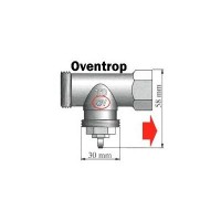 Rozměry ventilu - Mosazný nástavec Oventrop