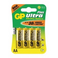 Alkalické baterie GP Ultra Plus AA 1.5V, 4ks