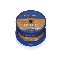 Média DVD-R Verbatim 4.7GB 16x, CakeBox, 50 kusů