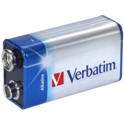 Alkalické baterie VERBATIM 9V, 1 ks