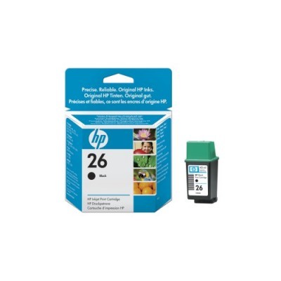 Černá inkoustová tisková kazeta HP 26 (HP26, HP-26, 51626AE) - Originální