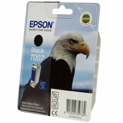 Černá inkoustová kazeta EPSON (T007) pro Stylus Photo 1270/895 - Originální