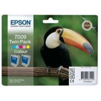 Barevné inkoustové kazety EPSON (T009) Twinpack Stylus Photo 900/1270 - Originální