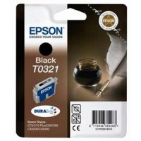 Černá inkoustová kazeta EPSON STYLUS C70/C80/C82/CX5200 (T0321) - Originální