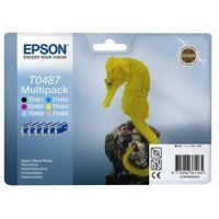 Barevné inkoustové kazety Epson CMYK 6pack T0487 pro (R200/300) - Originální