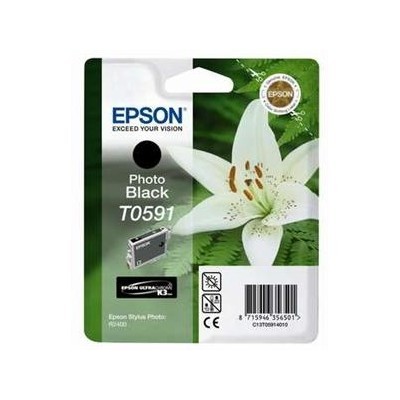 Černá inkoustová kazeta EPSON pro Stylus Photo R2400 (T0591) - Originální