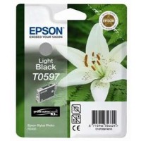 Světlá, černá inkoustová kazeta EPSON pro Stylus Photo R2400 (T0597) - Originální