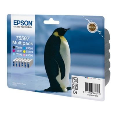 Barevné inkoustové kazety Epson (T5597) Multi Pack pro RX700 - Originální