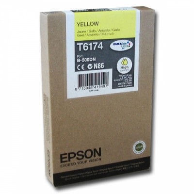 Žlutá inkoustová kazeta Epson T6174 pro BS500DN - Originální