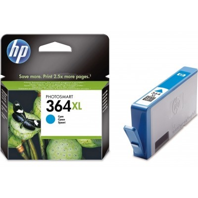 Azurová inkoustová kazeta HP 364XL (HP364XL, HP-364XL, CB323EE) - Originální