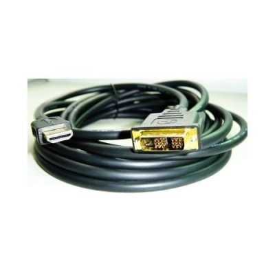 Kabel HDMI-DVI 2m, M/M stíněný, zlacené kontakty