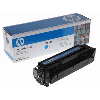 Azurová tonerová kazeta HP CC531A pro Color LaserJet CP2025 - Originální