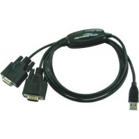 PremiumCord USB - 2x RS 232 převodník