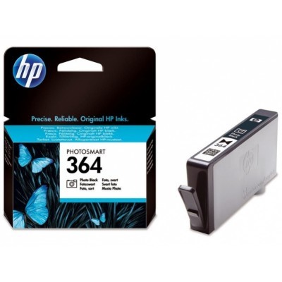 Fotografická, černá inkoustová kazeta HP 364 (HP364, HP-364, CB317EE) - Originální