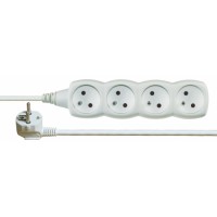 Prodlužovací kabel – 4 zásuvky, 2m, bílý