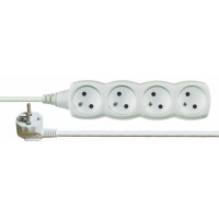 Prodlužovací kabel – 4 zásuvky, 1,5m, bílý